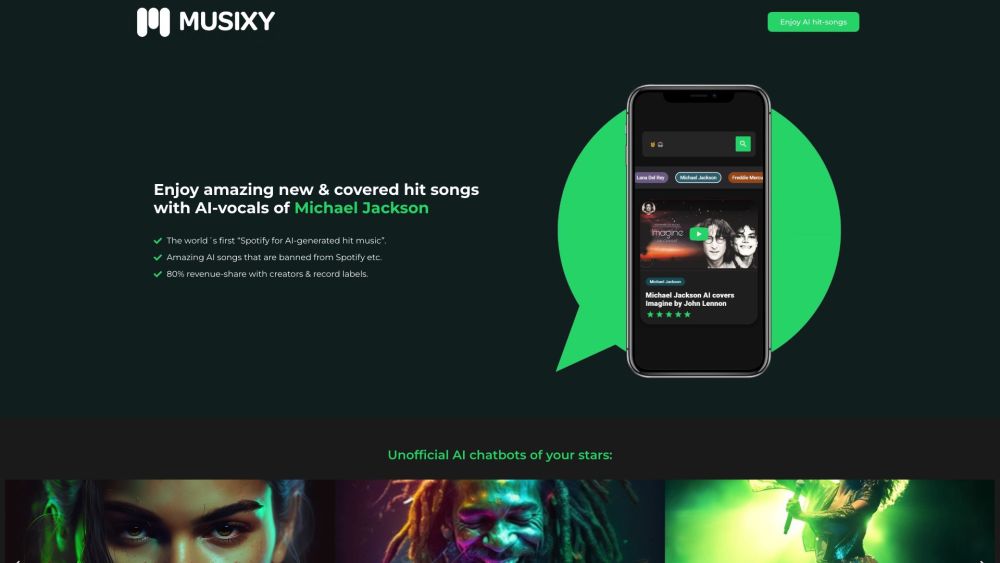 Musixy, la plataforma de streaming.