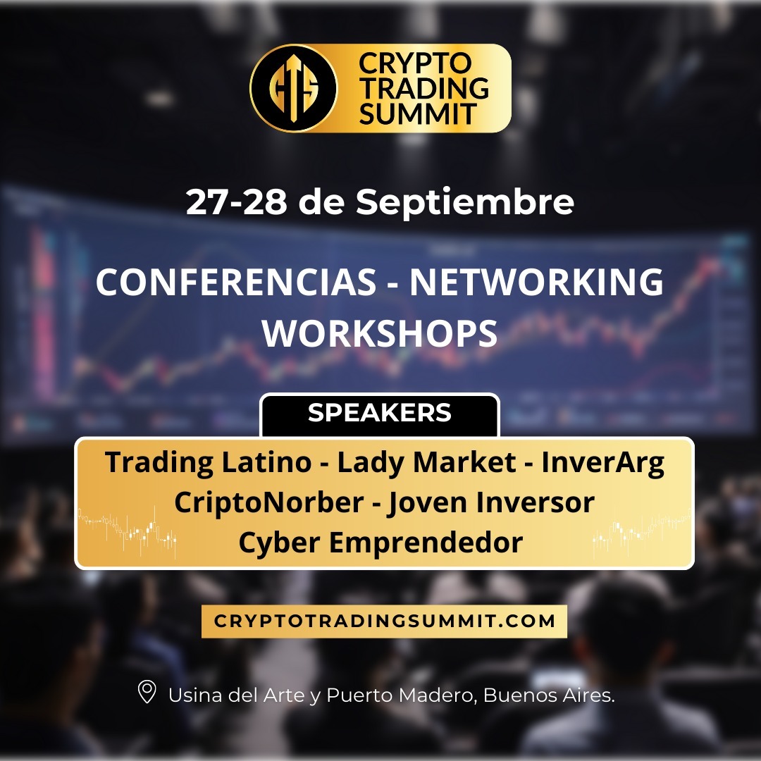 El Crypto Trading Summit 2024 se desarrollará en Buenos Aires el 27 y 28 de septiembre