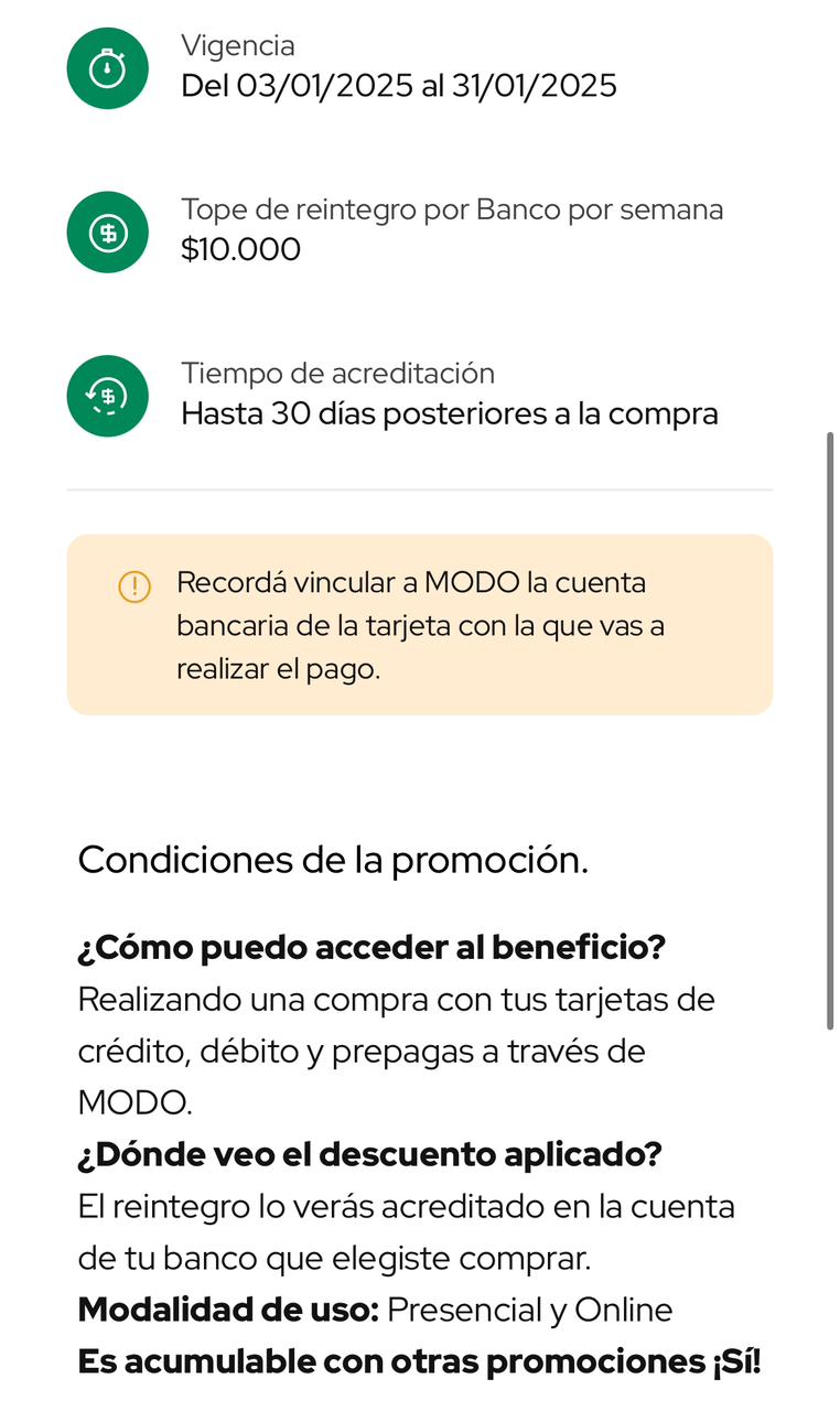 Promoción MODO y Día
