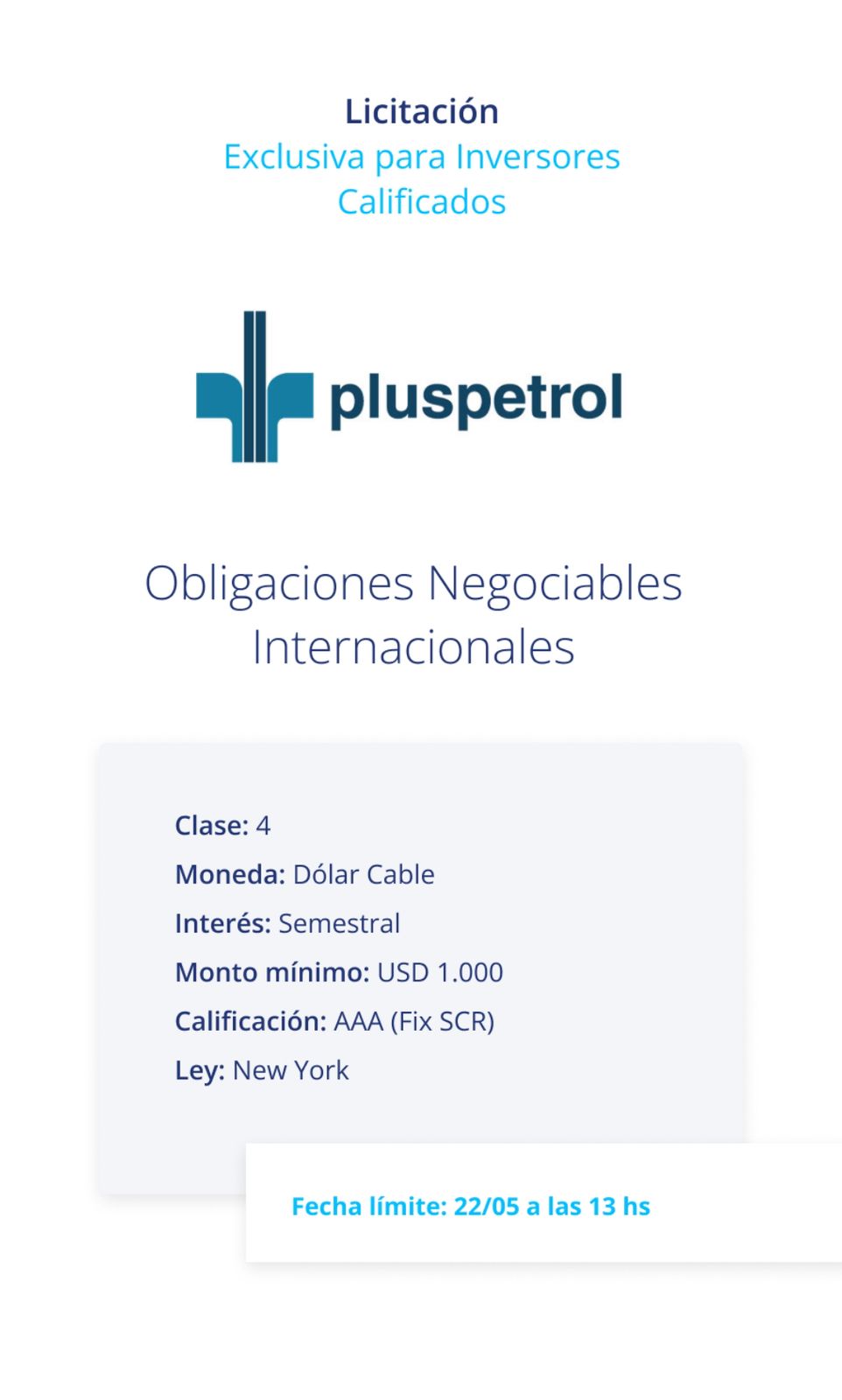 ON de Pluspetrol (Fuente: Balanz)