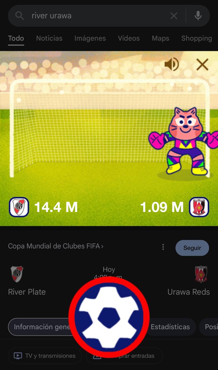 Así es Mini Cup, el minijuego de penales de Google que es furor