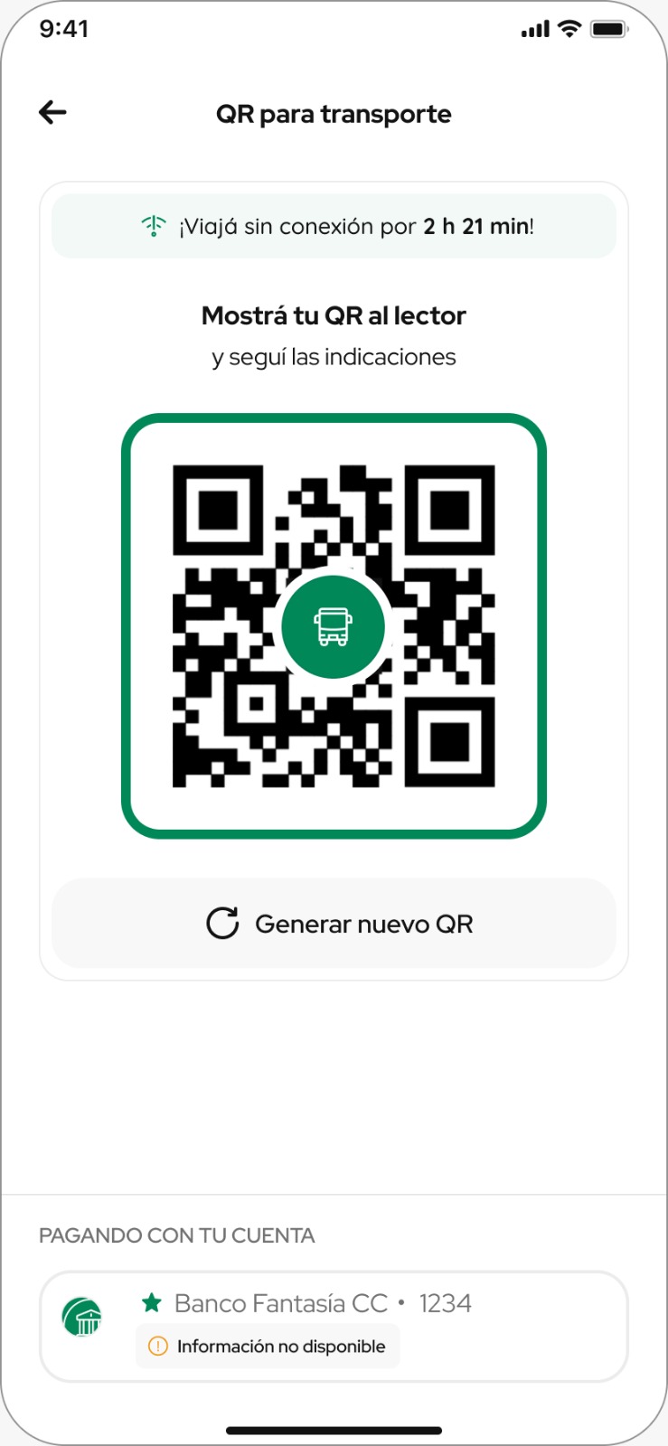 Así es el QR offline de MODO para viajar en el transporte aún sin tener internet