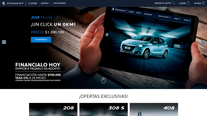 Peugeot fue la primera en potenciar su canal online