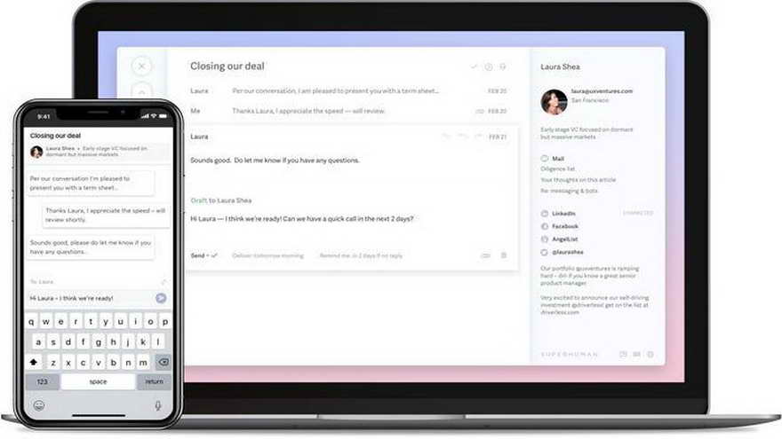 La app de correo electrónico Superhuman