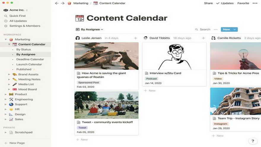 Notion ofrece una plataforma de trabajo unificada