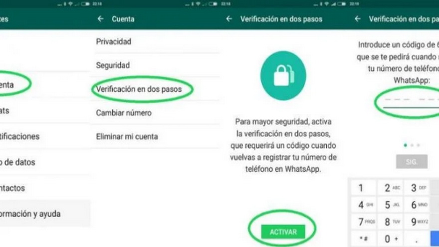 Activar la verificación de dos pasos es fundamental