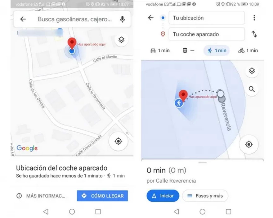 De esta manera podemos emprender el camino de vuelta a nuestro vehículo