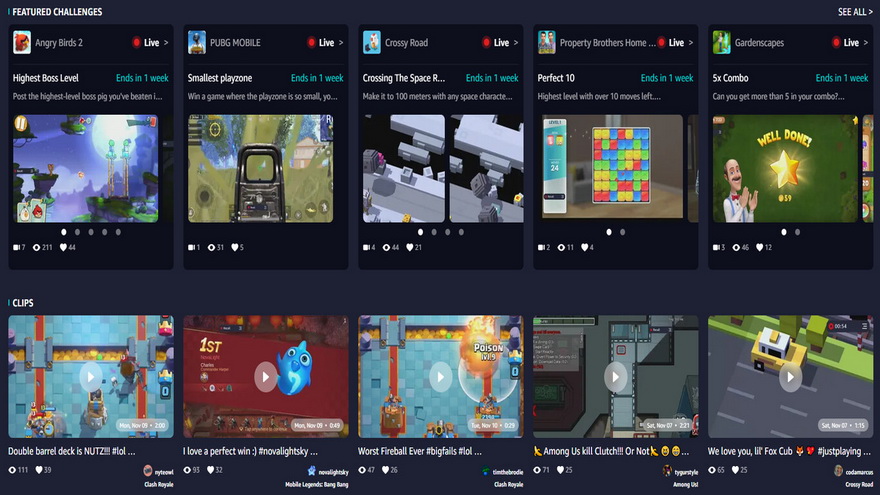 Vas a tener una amplia variedad de clips entre los que seleccionar a la hora de querer ver alguno