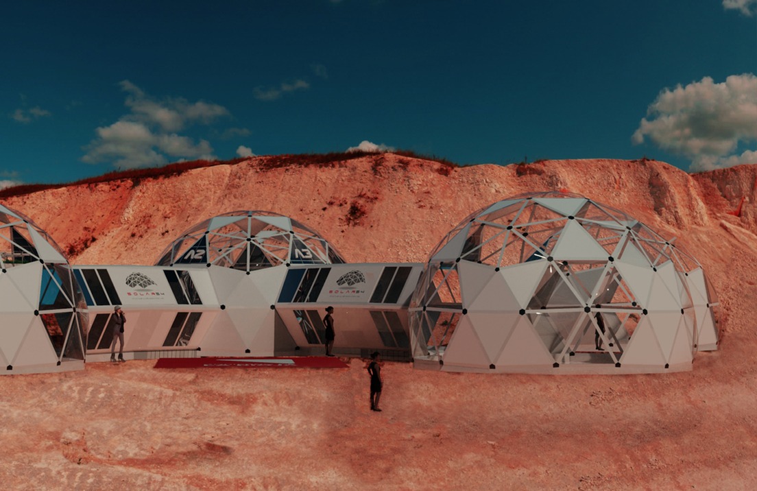 Base del proyecto 'Solar 54' en Los Colorados, provincia de La RiojaCortesía de Martín Bueno, cofundador del proyecto