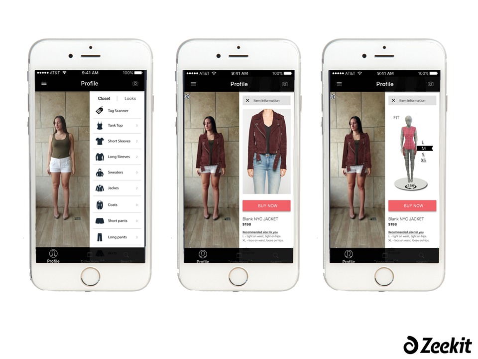 Zeekit es una startup israelí de probadores virtuales de ropa y accesorios