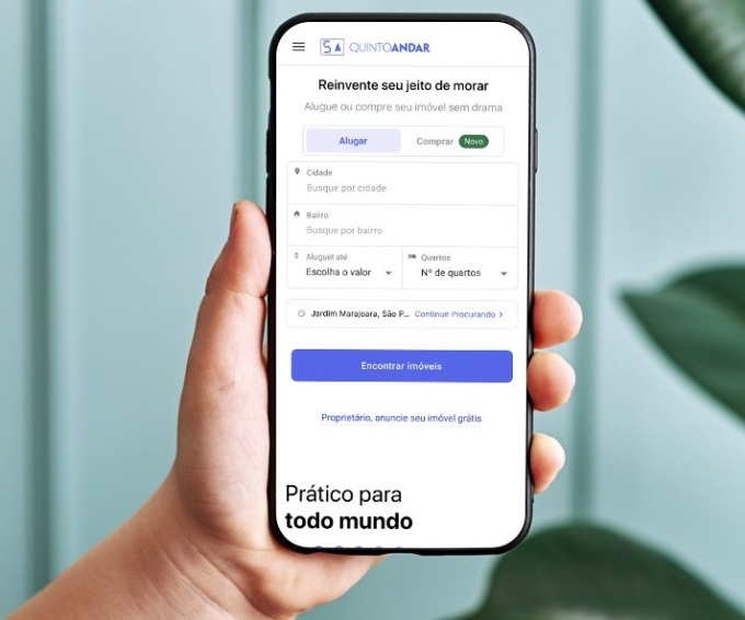 QuintoAndar es una proptech brasileña que ofrece alquileres y ventas