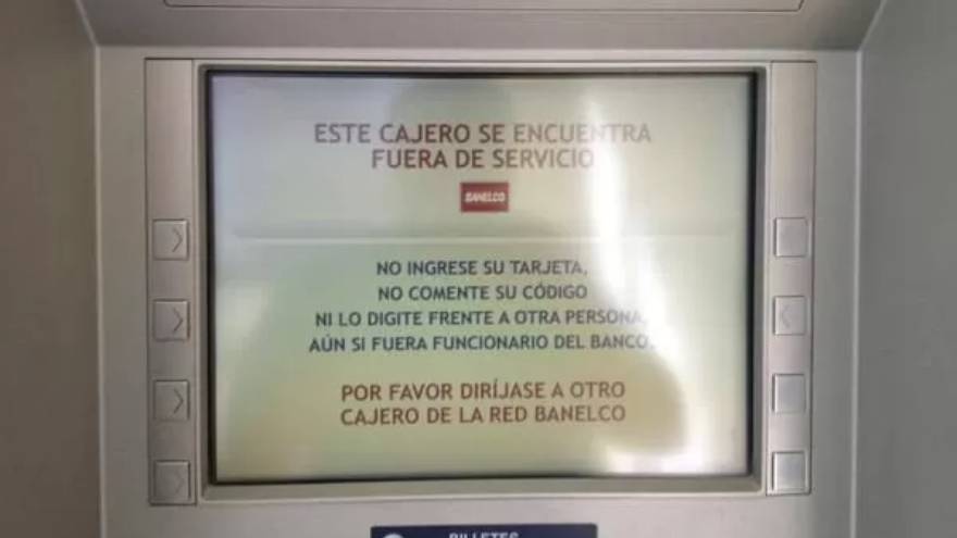 Evitar cajeros fuera de servicio, siempre