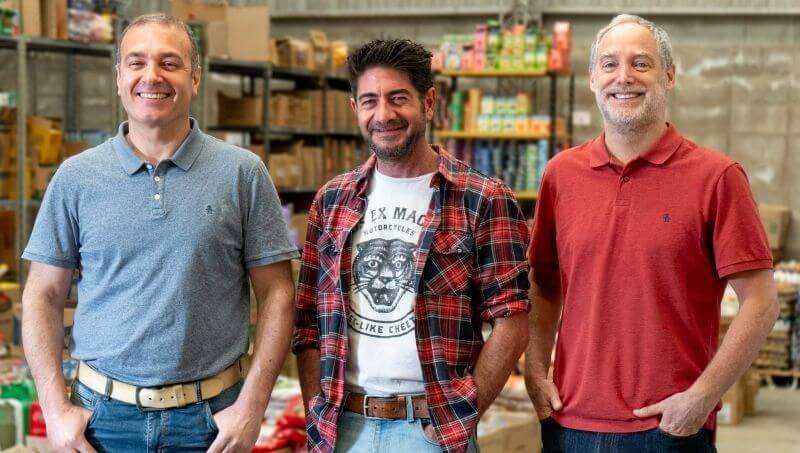 uan Pablo Gorgas, Mariano Barey y Gonzalo Aguirre Bárcena, socios fundadores de la startup Justmart