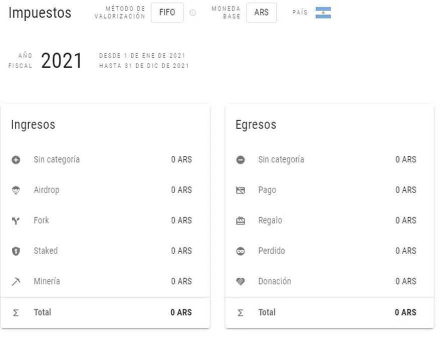 La plataforma permite añadir monedas recibidas por airdrops, regalos, además de incluir monedas perdidas y donaciones. / Fuente: Krypto Ledgers.