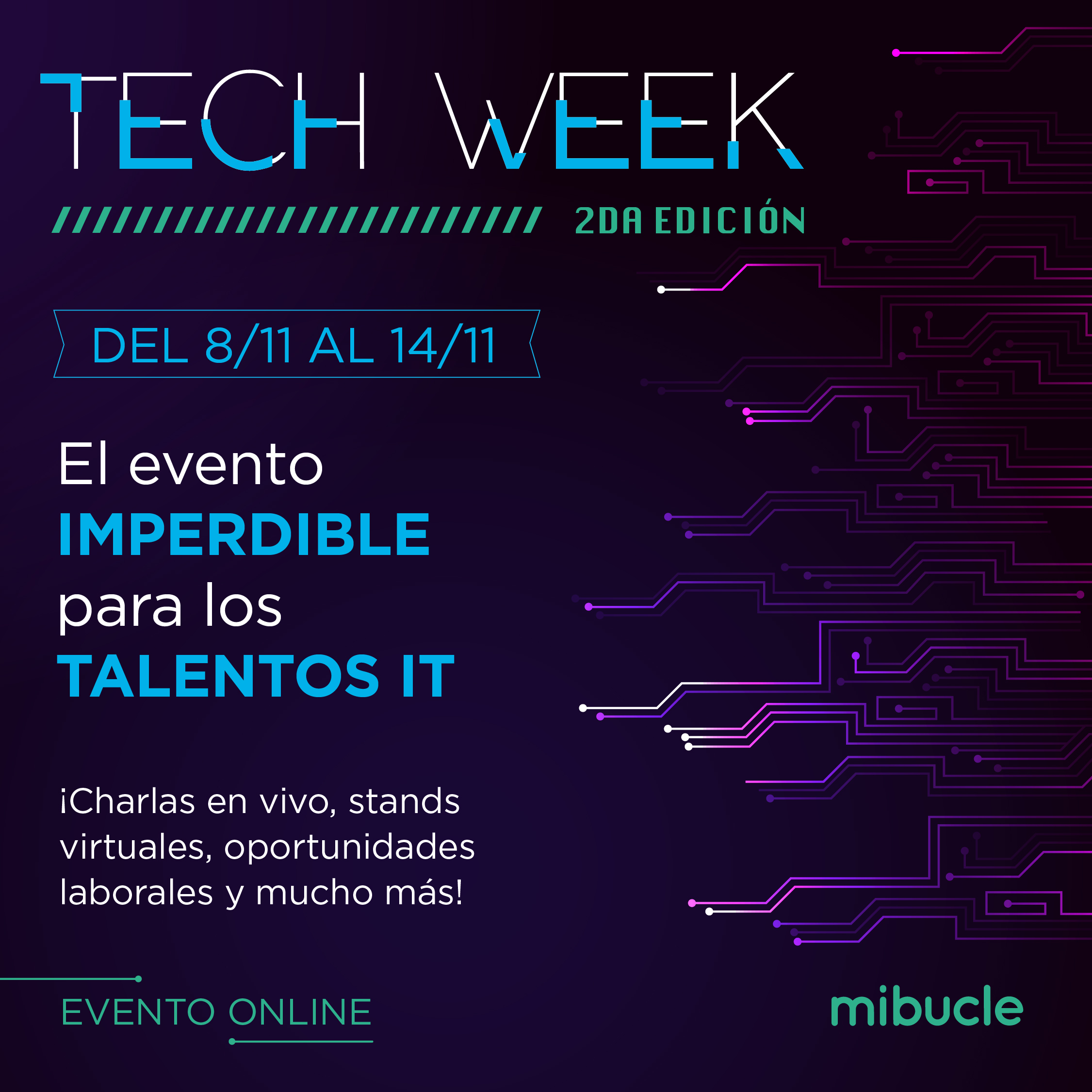 Llega la Tech Week el próximo 8 hasta el 14 de noviembre