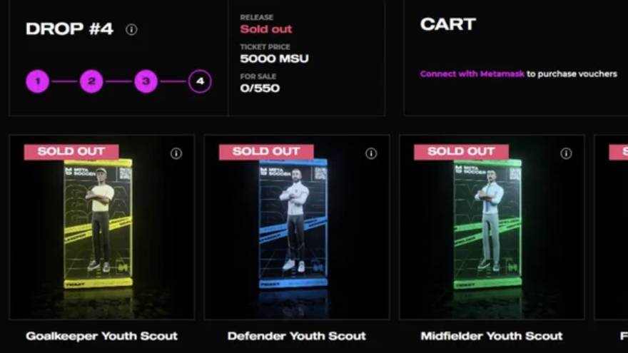 Jugadores disponibles en MetaSoccer
