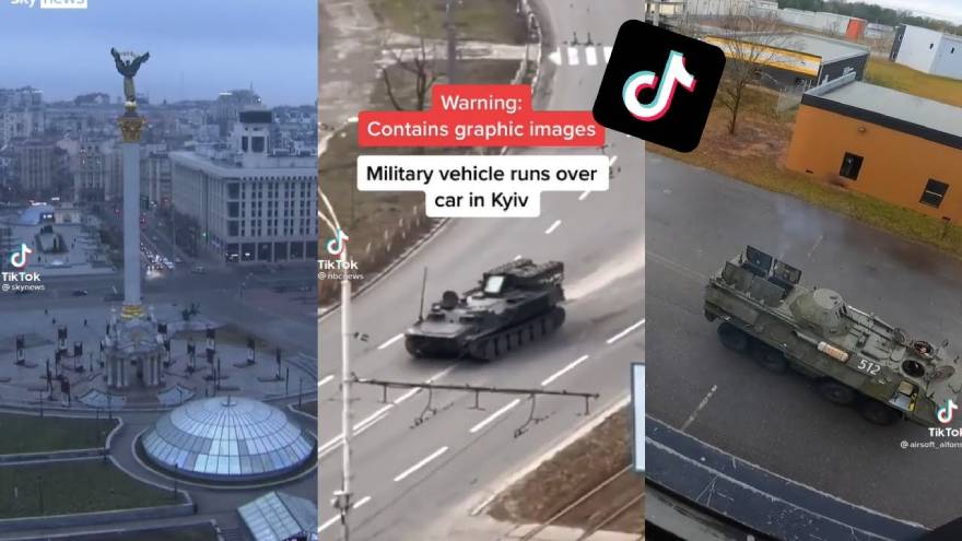 TikTok también es utilizada en la guerra