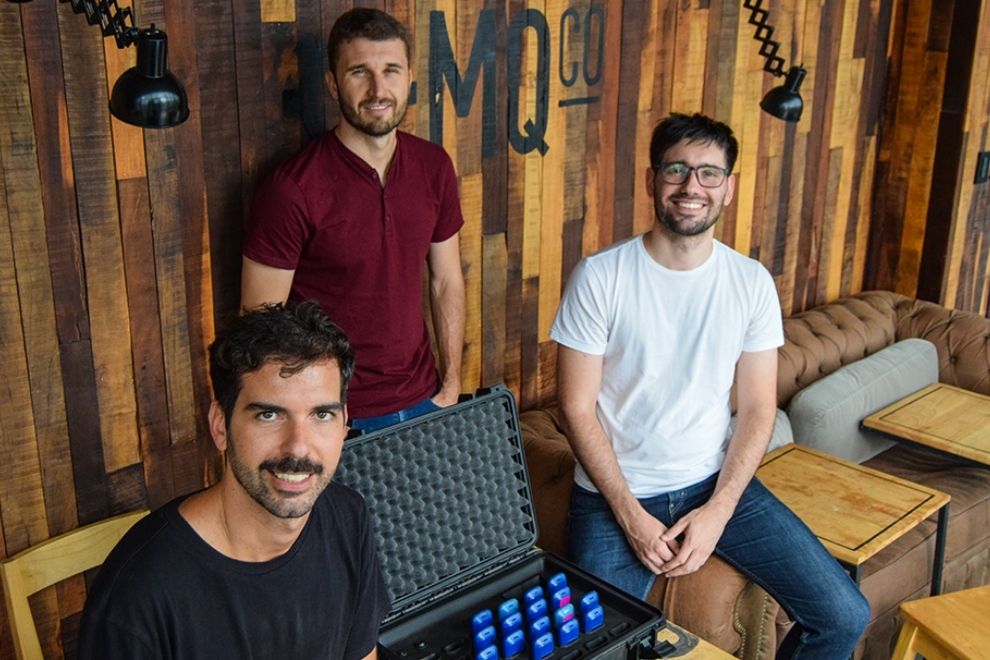 José González Ruzo, Agustín Rozadas y Ezequiel Torti López, fundadores de Oliver