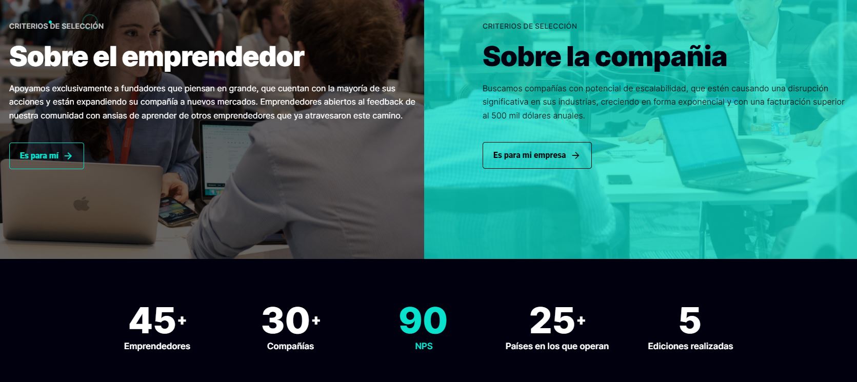 Los detalles del programa de Endeavor