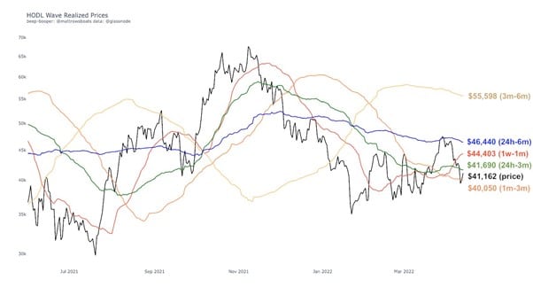 Los holders de los últimos seis meses compraron en precios más altos, mostró Matt Rowe. Fuente: Matt Rowe