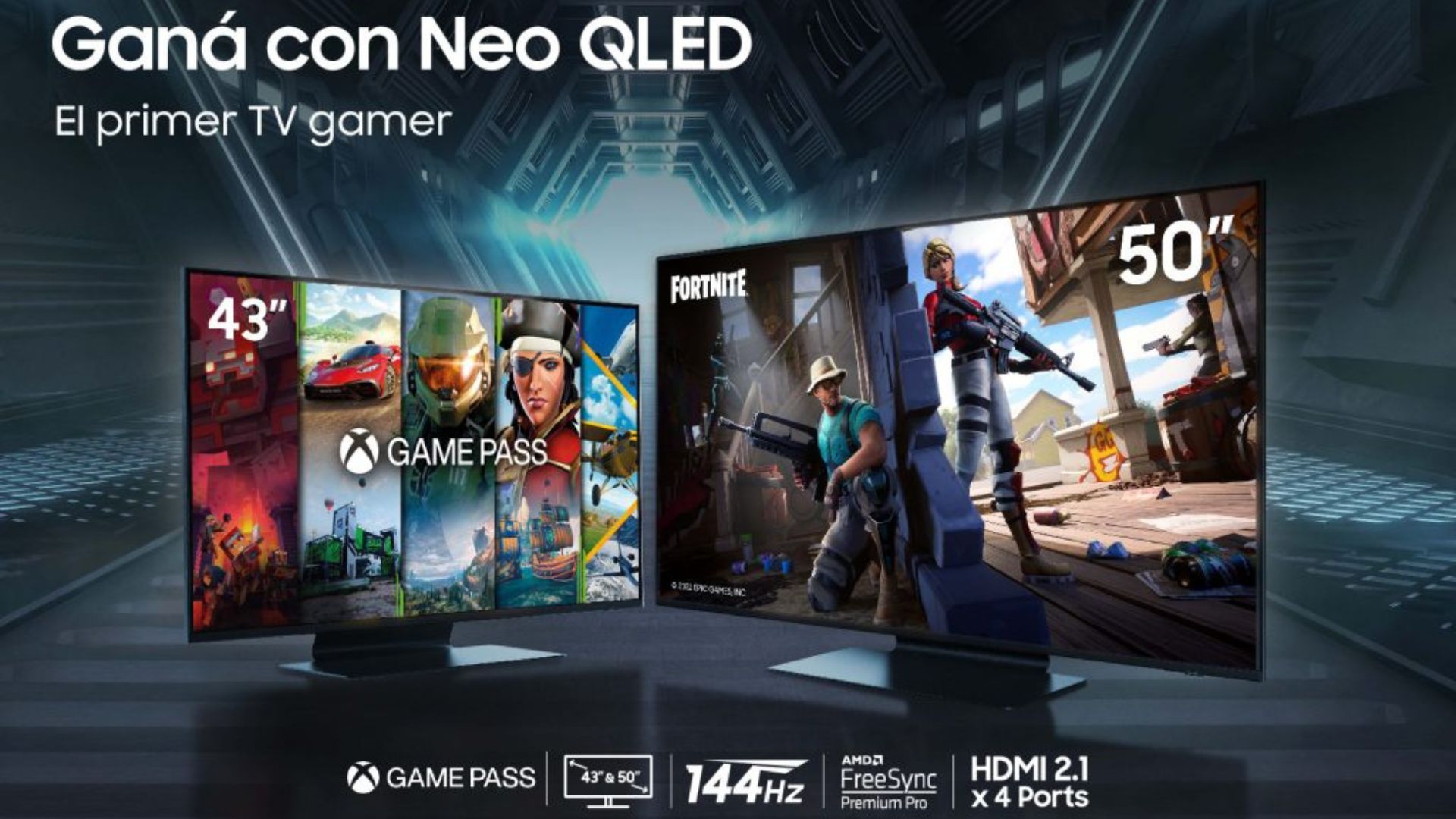 Samsung ofrece dos modelos de Gaming TV: de 43 pulgadas y 50