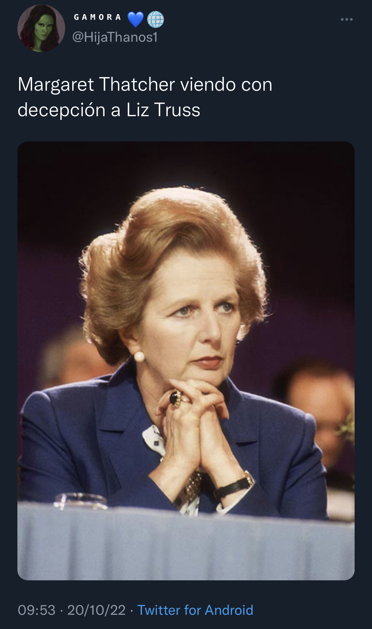 Liz Truss admiraba a Margaret Thatcher.