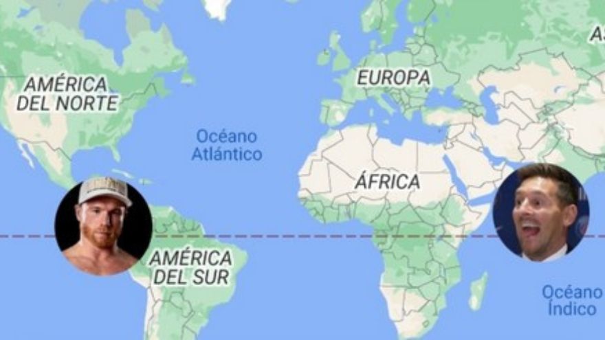 La web que mide la distancia entre Canelo y Messi