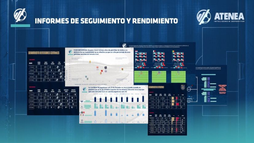 Atenea ofrece informes personalizados a entrenadores, preparadores físicos, clubes y federaciones