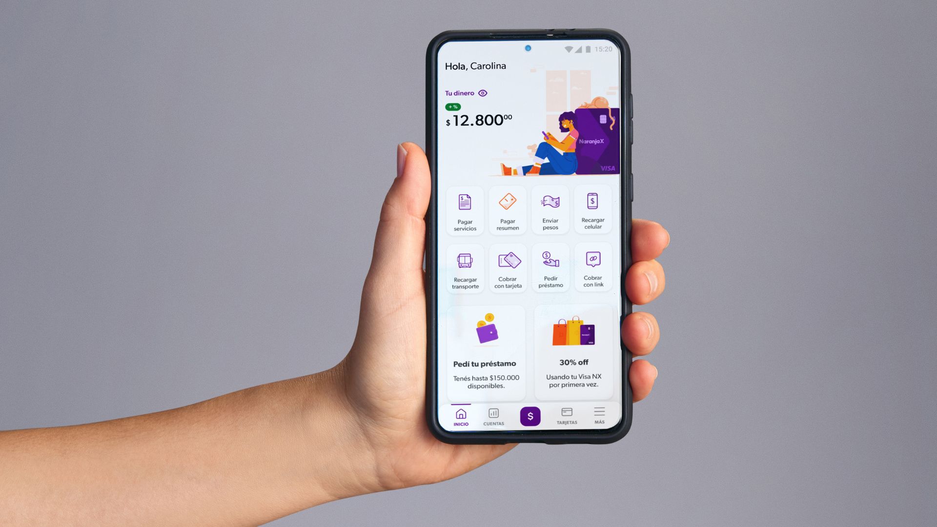 Naranja X presentó una nueva función para poder pedir créditos sin tener siquiera score crediticio 