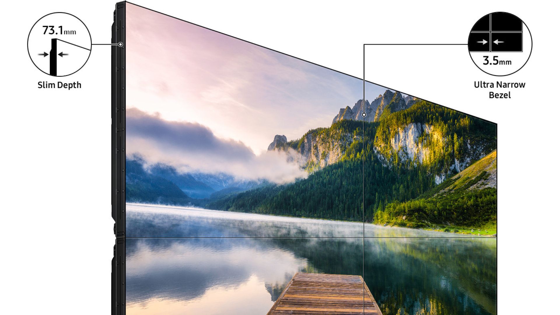 El modelo VideoWall de Samsung fabricados en la Argentina estará disponible en 