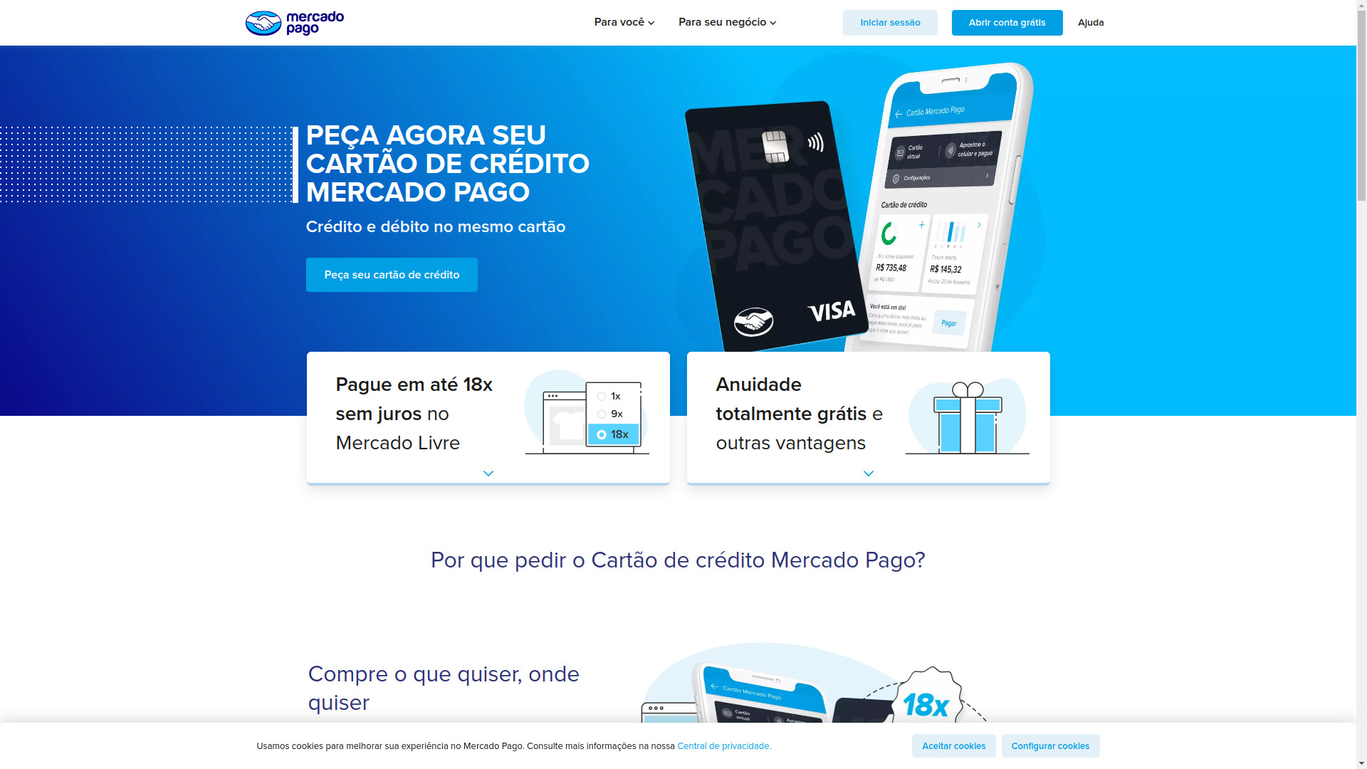 Mercado Pago ofrece crédito y débito en una misma tarjeta para usuarios brasileños.