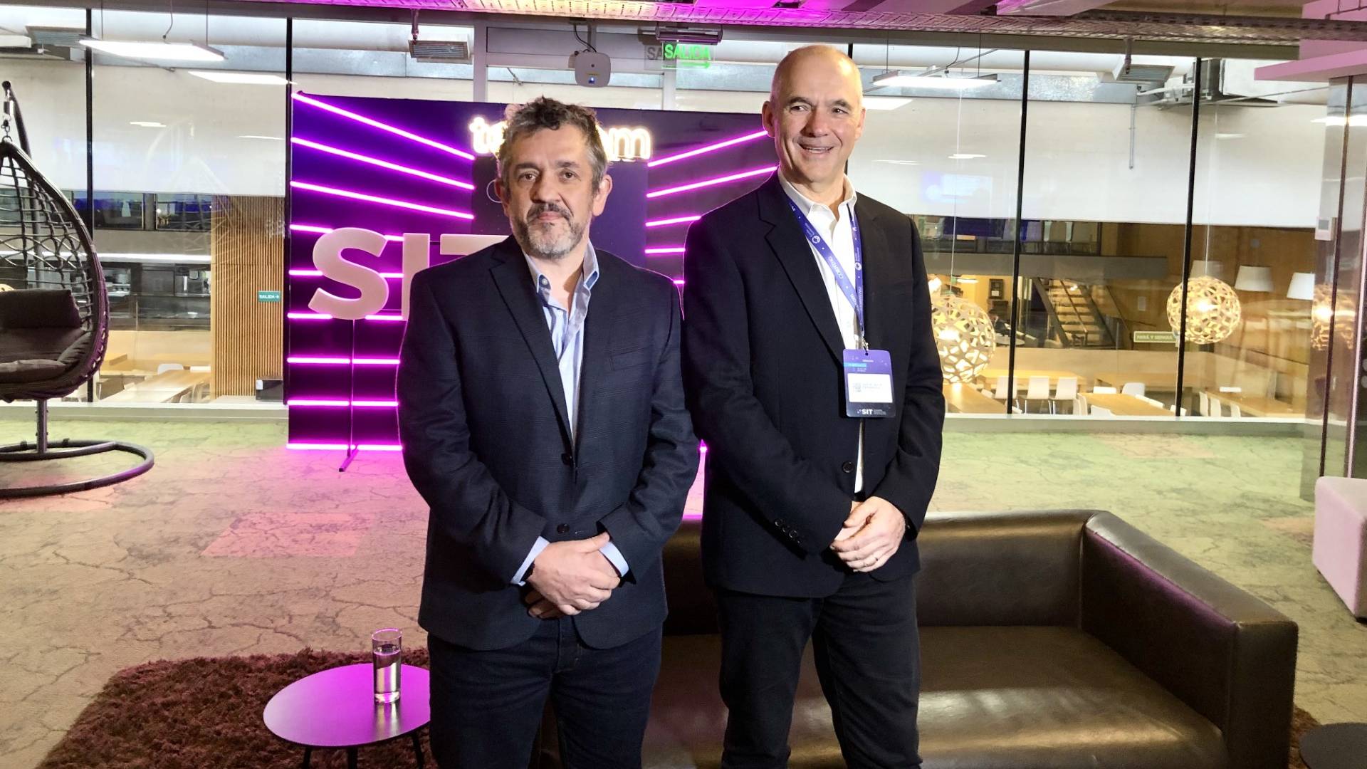 Gustavo Páez y Miguel Fernández, ejecutivos de Telecom Argentina