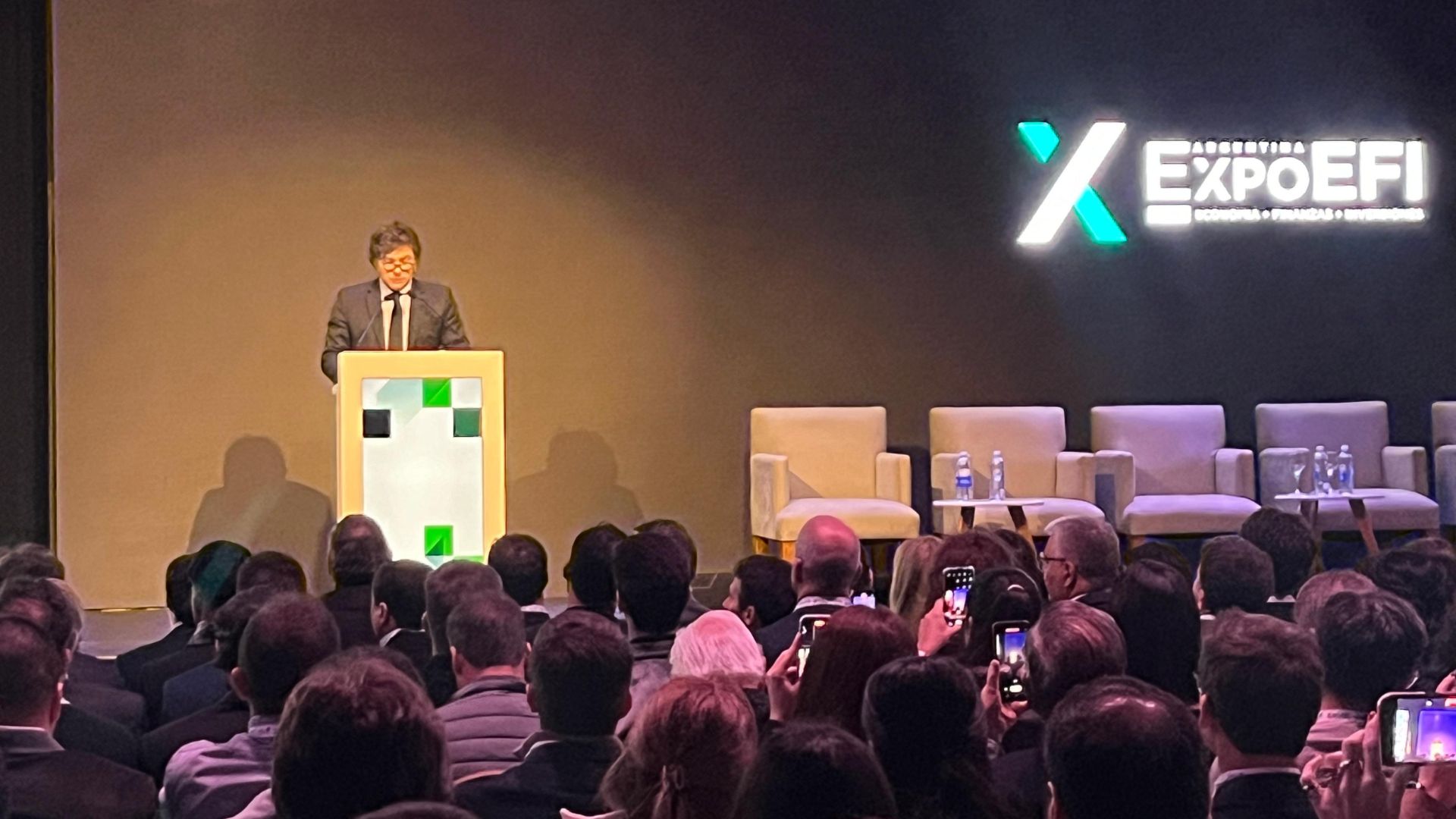 Milei en Expo EFI: el Presidente volvió a resaltar los logros de su gestión