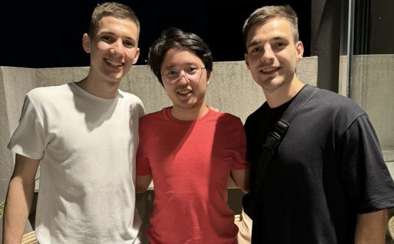 Lautaro Galende, Sebastian Itokazu y Valentín Ratti