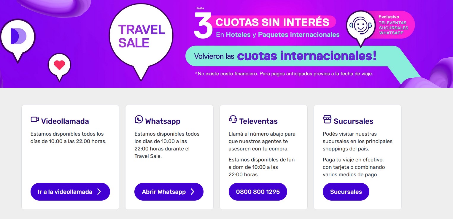 Despegar anunció el regreso de las cuotas internacionales: qué se puede comprar