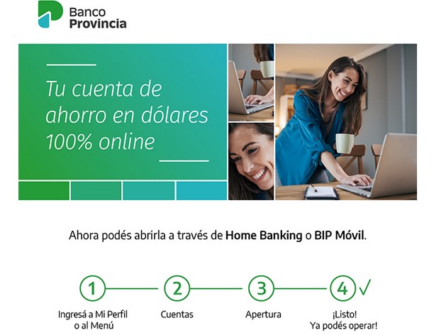 Cuenta de ahorro en dólares en Banco Provincia