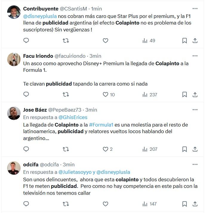 La reacción del público en redes sociales