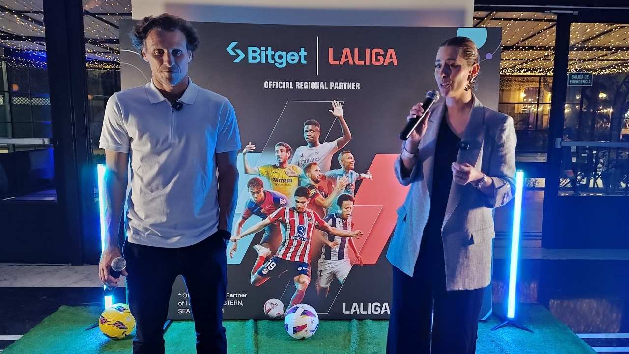 Diego Forlán y Carolina Gama en Bitget | La Liga Night