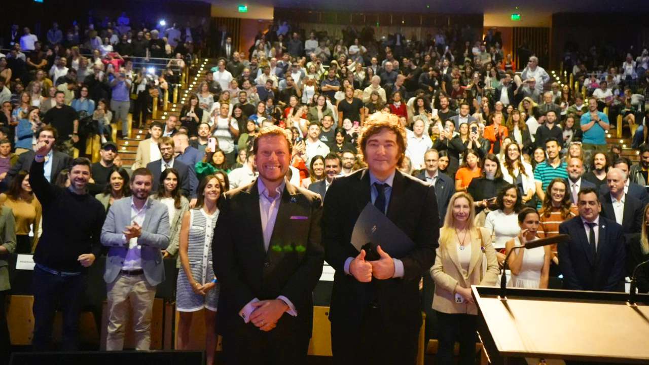 Javier Milei brindó el discurso de apertura del Meta Day en Argentina