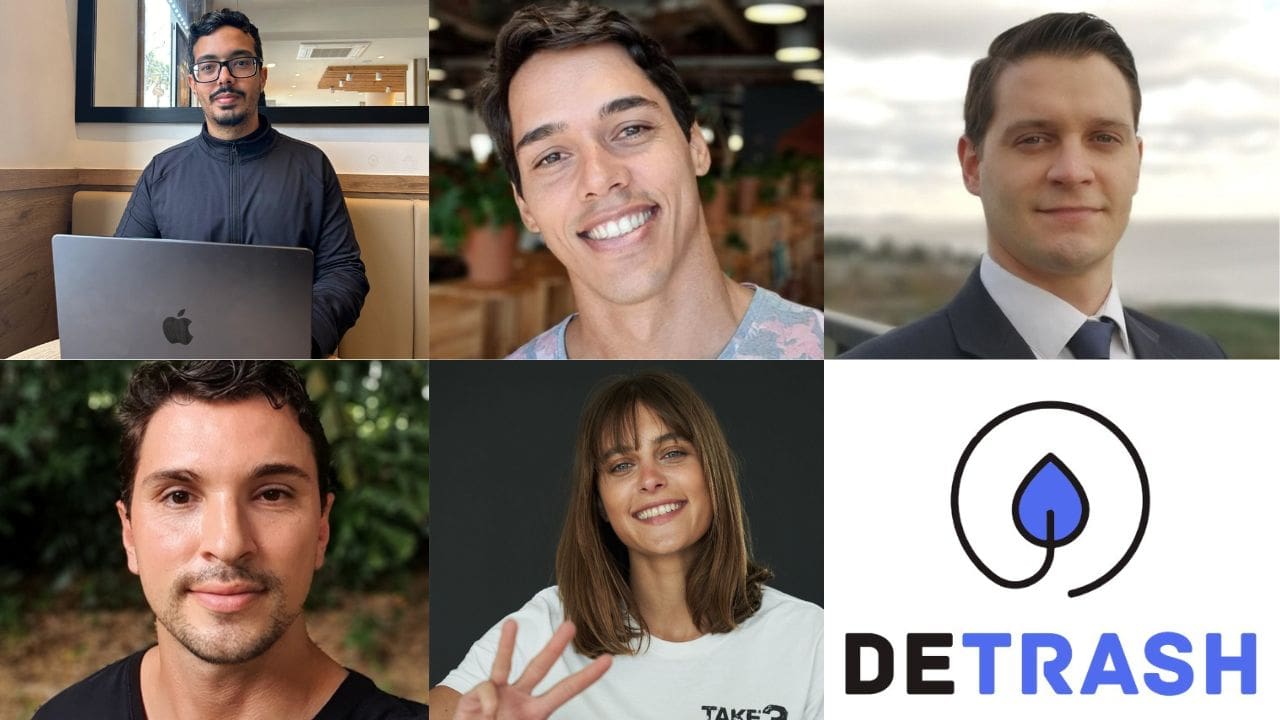 Ellos son los creadores de la startup DeTrash