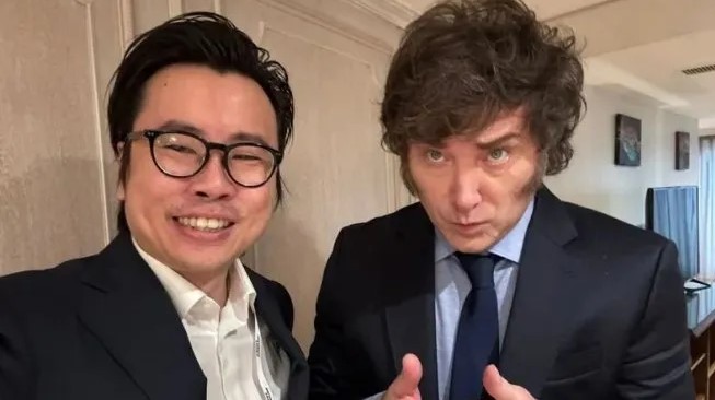 Peh conoció a Milei durante el Tech Forum 2024