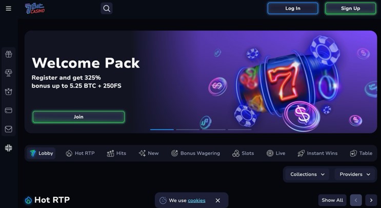 7Bit: Mejor casino para apostar con Bitcoin