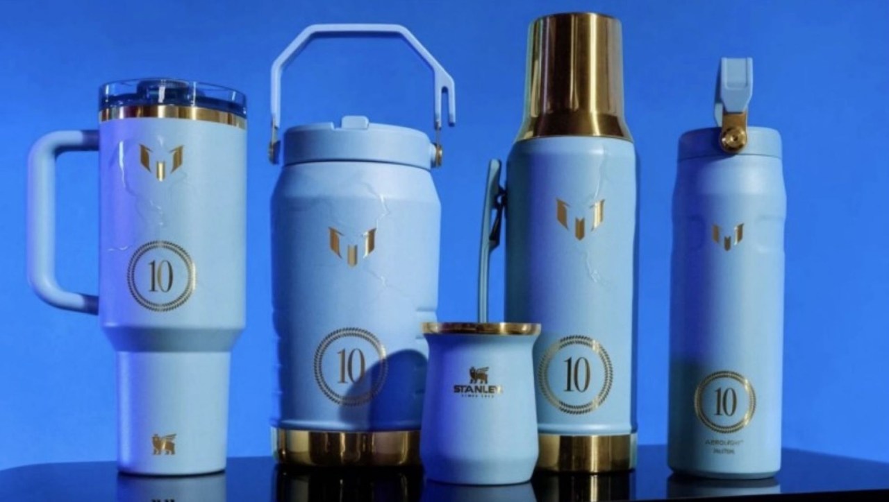 Algunos de los productos que forman parte de la alianza entre Messi y Stanley 