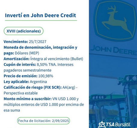 Nueva ON. Fuente: TSA Bursátil