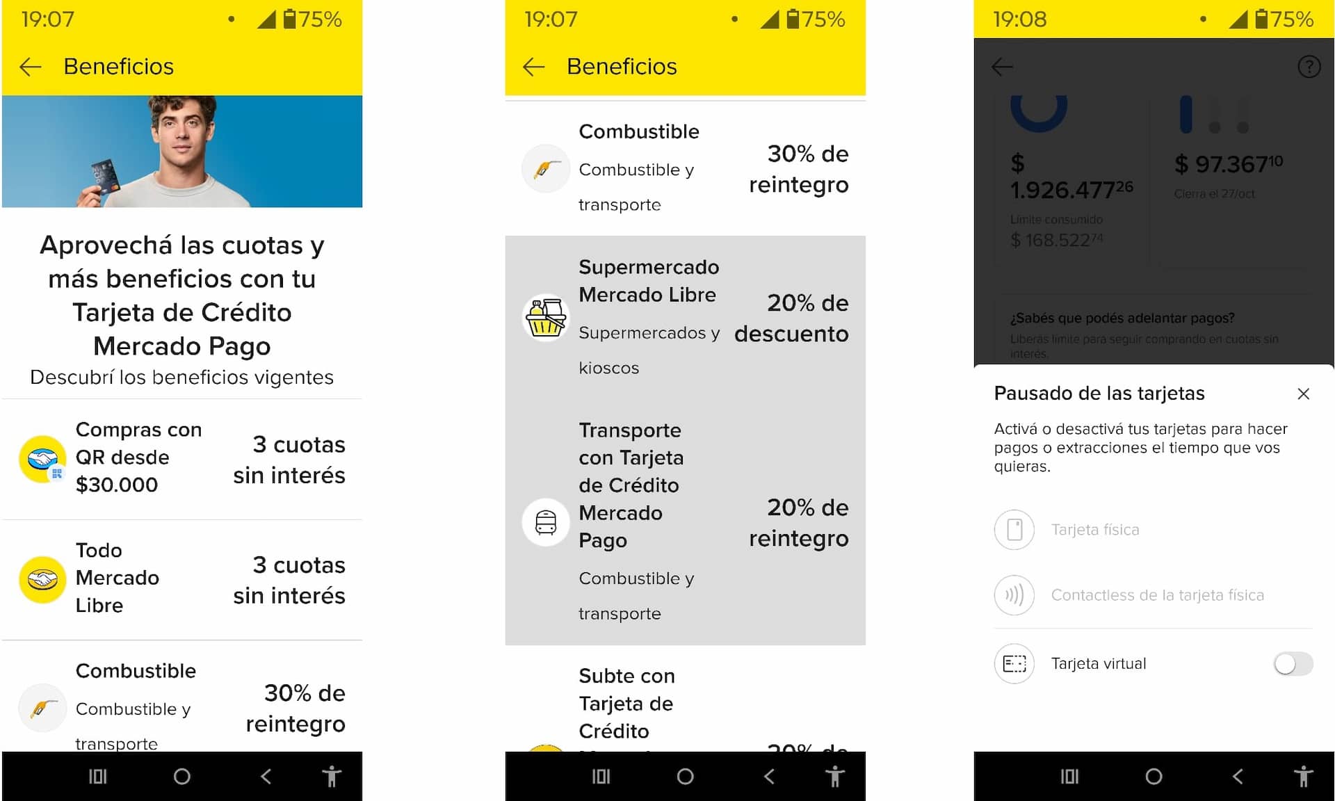 La tarjeta de Mercado Pago permite ahorrar hasta 30% en diferentes rubros