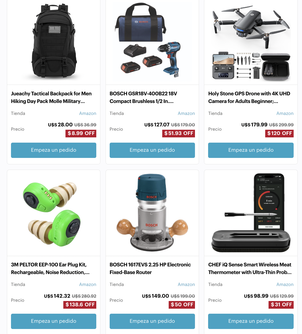 Ofertas compartidas por Garb a iProUP