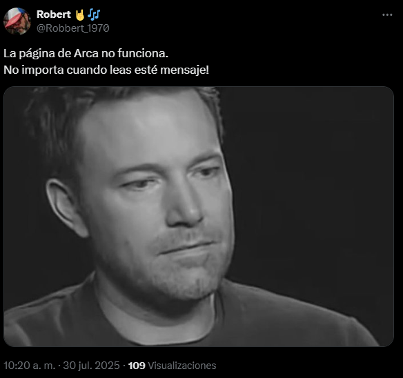 Usuario riéndose del funcionamiento del ARCA